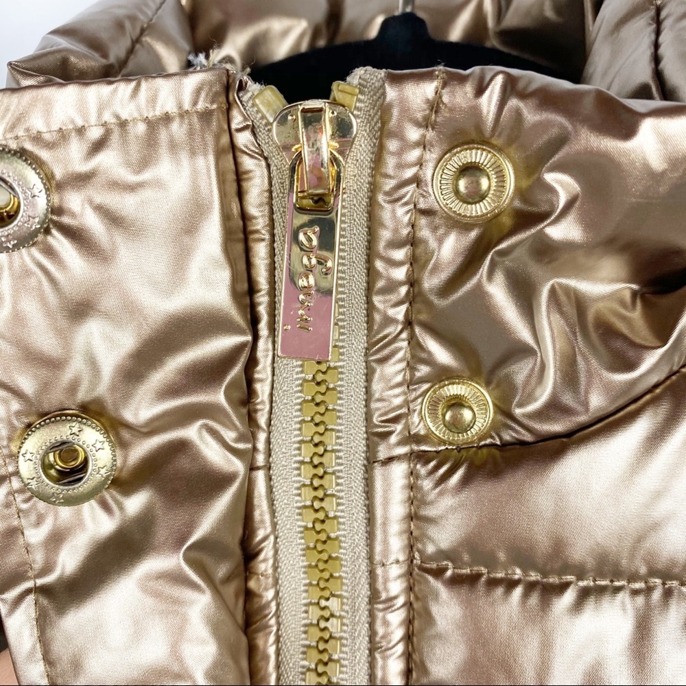IMOGA Girls Gold Puffer Vest 4T - Picture 3 of 5